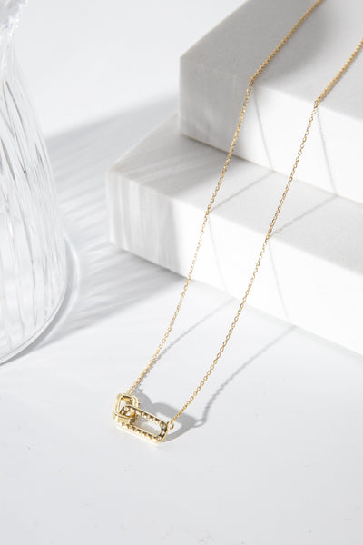 Friendship Chain Link Necklace Gold