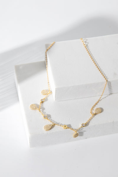 Teardrops From Heaven Necklace Gold